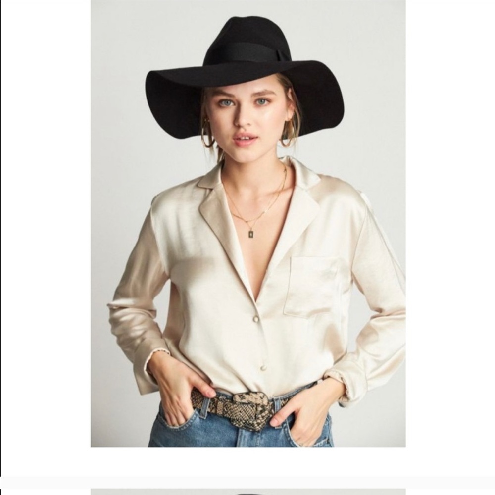 Black floppy Brixton Hat